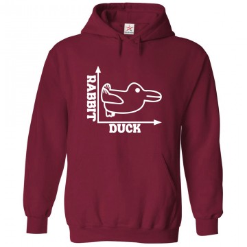 Rabbit Duck Illusion Classic Unisex Kids and Adults Pullover Hoodie							 									 									